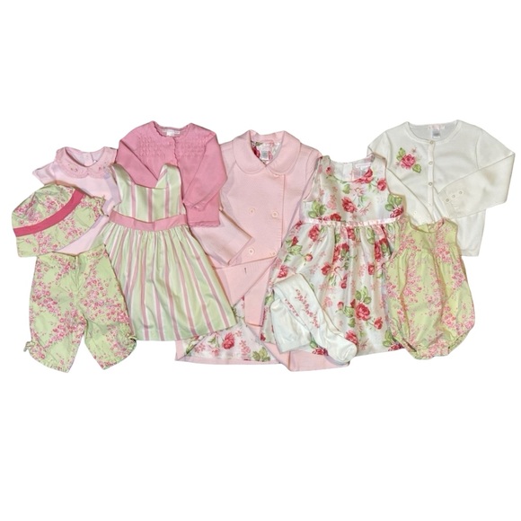 NWT Janie and Jack Romantic Rose Onesie, Pants and Hat 6-12 months - Picture 12 of 13